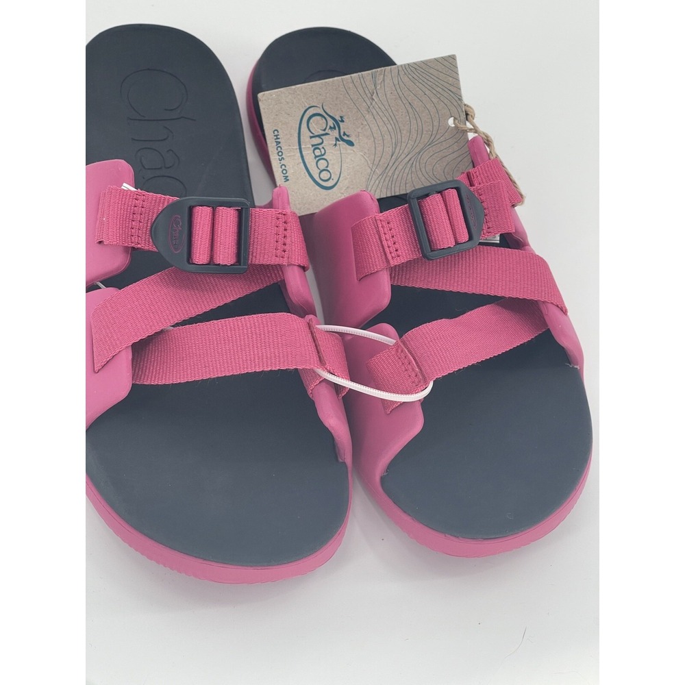CHACO‎ CHILLOS SLIDE SANDALS Pink Adjustable Size 6 Kids New